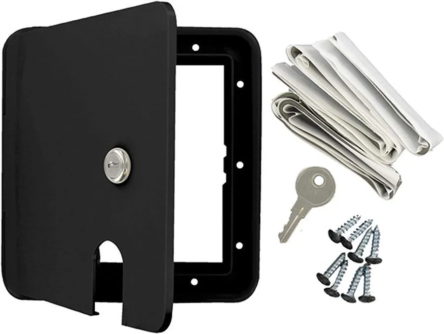Electrical Hatch, Large, Black